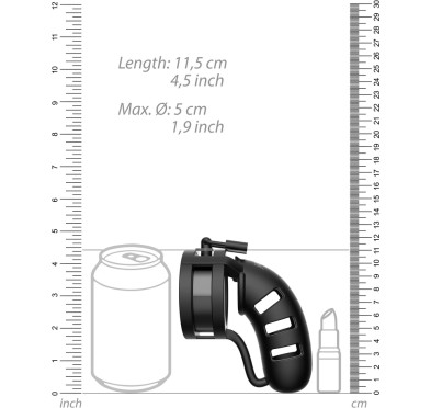 Klatka na penisa z kulką Ballsplitter - 11,5 cm